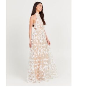 Louisa Dress - Floral Halter Maxi